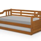 Sofá Cama Com Colchão Solteiro De Madeira Maciça Imbuia