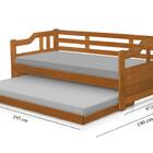 Sofá Cama Com Colchão Solteiro De Madeira Maciça Imbuia