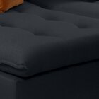 Sofá Cama Com Molas Ensacadas Maria 2.40 Mts Preto