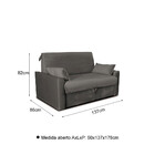 Sofá Cama Cristal 02 Lugares Matrix