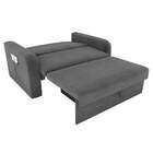 Sofá-cama Daiane Veludo Light Cinza