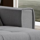 Sofá Cama Dallas 210 Cm Sem Caixa Veludo Cinza