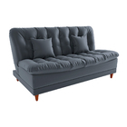 Sofá Cama Day 185cm Reclinável Manual Veludo Cinza - Sallar H
