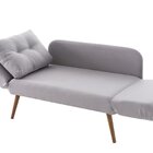 Sofá Cama De Solteiro 140cm X 84cm Adele Gelo