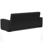Sofá Cama Decorativo 210cm Beesley Pu Preto Fosco G19 - Gran