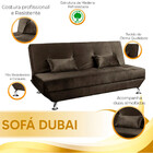 Sofá Cama Dubai 3 Lugares Reclinável Veludo Turkay Star Confo