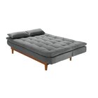 Sofá Cama Dubai Espresso Móveis Cinza
