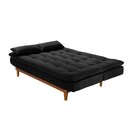 Sofá Cama Dubai Espresso Móveis Preto