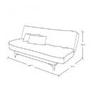 Sofá Cama Dubai Espresso Móveis Terracota