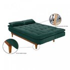 Sofá Cama Dubai Espresso Móveis Verde