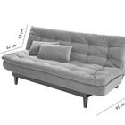 Sofá Cama Dubai Linho Espuma D33 Gelo
