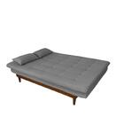 Sofá Cama Dubai Linho Espuma D33 Grafite