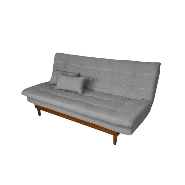 Sofá Cama Dubai Linho Espuma D33 Grafite