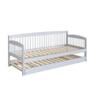 Sofá Cama E Cama Auxiliar Andover De Madeira Maciça Com Lastr