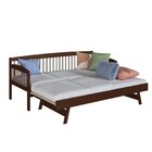 Sofá Cama E Cama Auxiliar Andover De Madeira Maciça Com Lastr