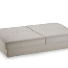 Sofá Cama Easy 3 Lugares 208cm Com Baú E Tecido Linho Bege 14