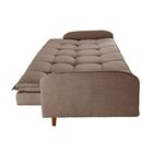 Sofa Cama Em Linho 202cm X 92cm Cannes Marrom Claro / Avelã
