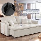 Sofá Cama Em Madeira Eucalipto 200cm Detroid Yescasa Veludo