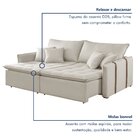 Sofá Cama Em Madeira Eucalipto 200cm Detroid Yescasa Veludo