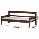 Sofá Cama Em Madeira Maciça Castanho