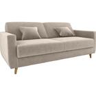 Sofá Cama Emília 2 Lugares 190cm Suede Bege Matrix