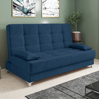 Sofá Cama Equador 193 Cm Encosto Reclinável Veludo Pés Plásti