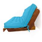 Sofá Cama Futon L Sarja Azul Tiffany Em Madeira Nobre Maciça
