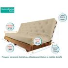 Sofá Cama Futon L Sarja Preto Em Madeira Nobre Maciça