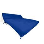 Sofa Cama Futon Oriental King Azul Royal Madeira Maciça Pinus
