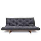 Sofá-cama Futon Slim L 03 Lugares Cor Cinza