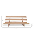 Sofá-cama Futon Slim L 03 Lugares Cor Cinza