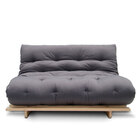 Sofá-cama Futon Slim S 02 Lugares Cor Cinza