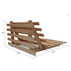 Sofá-cama Futon Slim S 02 Lugares Cor Cinza