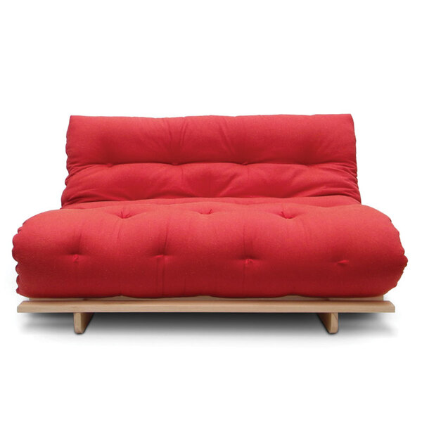 Sofá-cama Futon Slim S 02 Lugares Cor Vermelho Tomate