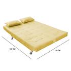 Sofá Cama Gabriel Suede Amarelo 3 Estágios Bnn Decor