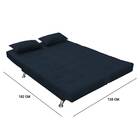 Sofá Cama Gabriel Suede Azul Marinho 3 Estágios Bnn Decor
