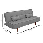 Sofá Cama Grafite Monarca Dicasa