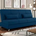 Sofá Cama Guaporé 4 Lugares 1,90m Azul - Xflex Sofás