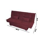 Sofá Cama Hollywood Com Tecido Veludo - Goiaba