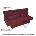 Sofá Cama Hollywood Com Tecido Veludo - Goiaba