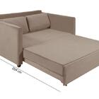 Sofá Cama Hope D33 Suede Chocolate Luxo Império