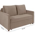 Sofá Cama Hope D33 Suede Chocolate Luxo Império