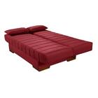 Sofá Cama Iris Estofado Espuma D26 Retrátil Vermelho