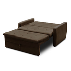 Sofá Cama Jade 1,36m Suede Marrom Adonai Estofados