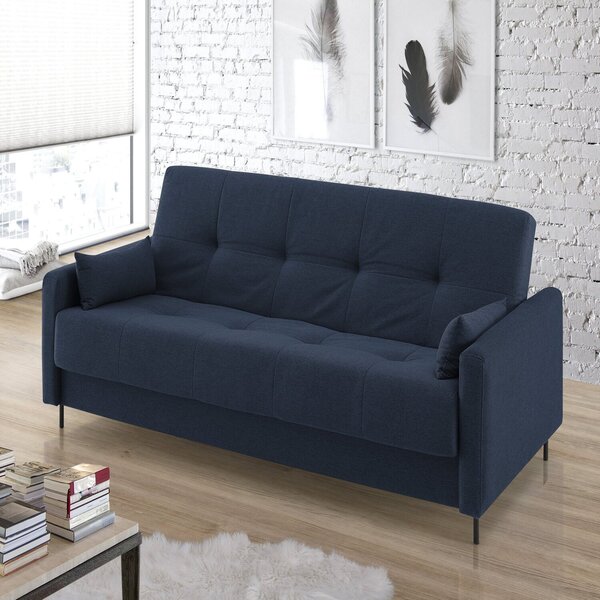 Sofá Cama Jazz 2 Lugares 195cm X 90cm X 90cm Azul
