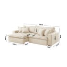 Sofá Cama Jupiter 3 Lugares Retrátil Reclinável 2,30m Boucle