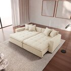 Sofá Cama Jupiter 3 Lugares Retrátil Reclinável 2,30m Boucle