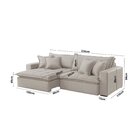 Sofá Cama Jupiter 3 Lugares Retrátil Reclinável 2,30m Boucle