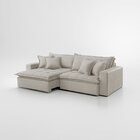 Sofá Cama Jupiter 3 Lugares Retrátil Reclinável 2,30m Boucle