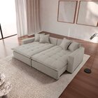 Sofá Cama Jupiter 3 Lugares Retrátil Reclinável 2,30m Boucle